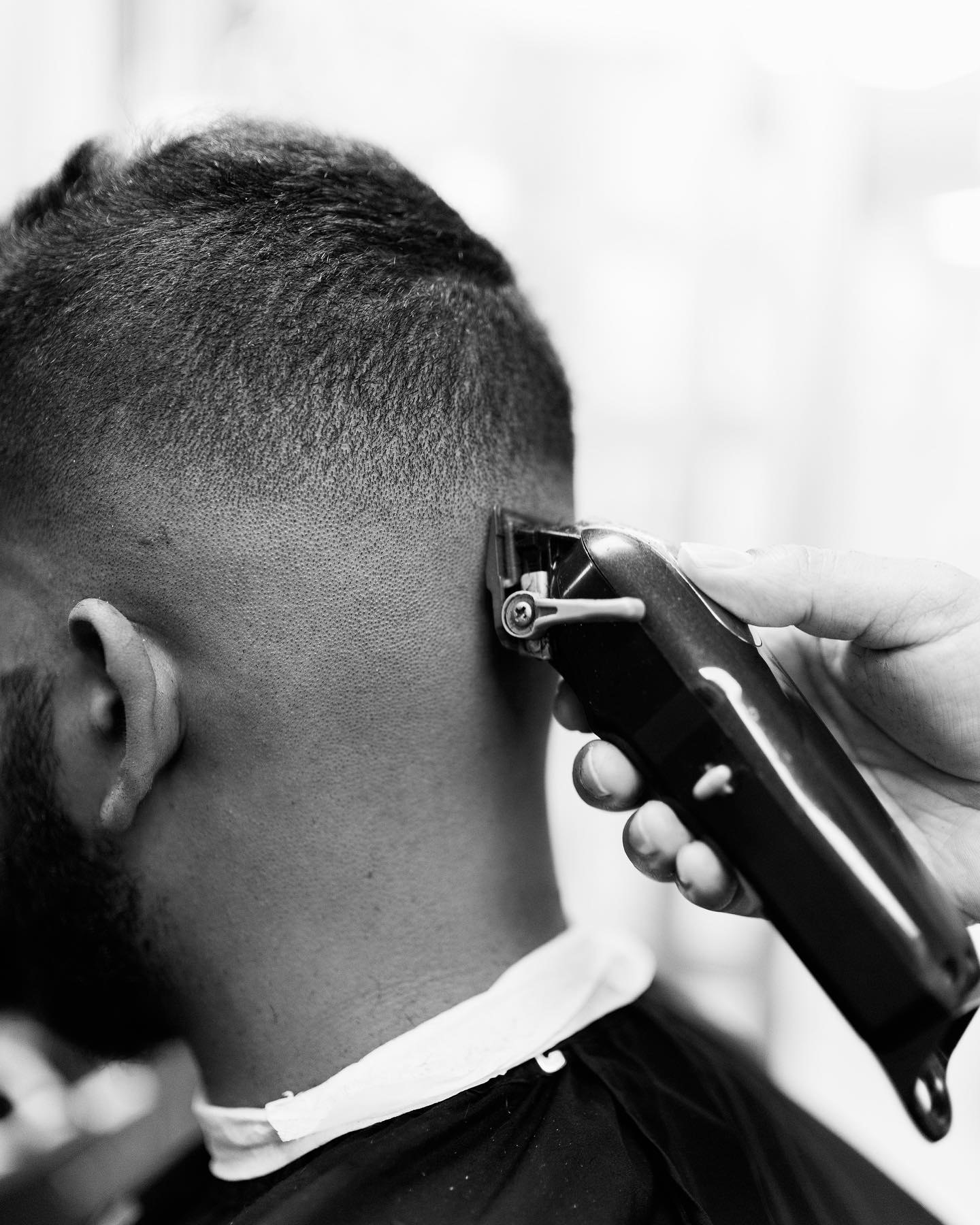 Close fade and clipper work at Palmetto Barber Studio in Simpsonville
